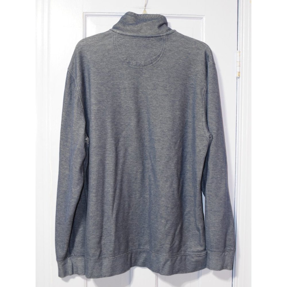 Izod Saltwater 1/4 zip blue pullover size XL - Picture 2 of 4